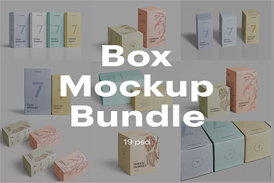 Box Mockup Bundle product mockup