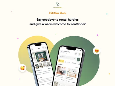 Home Rental App Design | UI/UX Case Study casestudy clean concept home finder mobile app mobile app design realestate rental app ui ui ux design ux ux casestudy webdesign