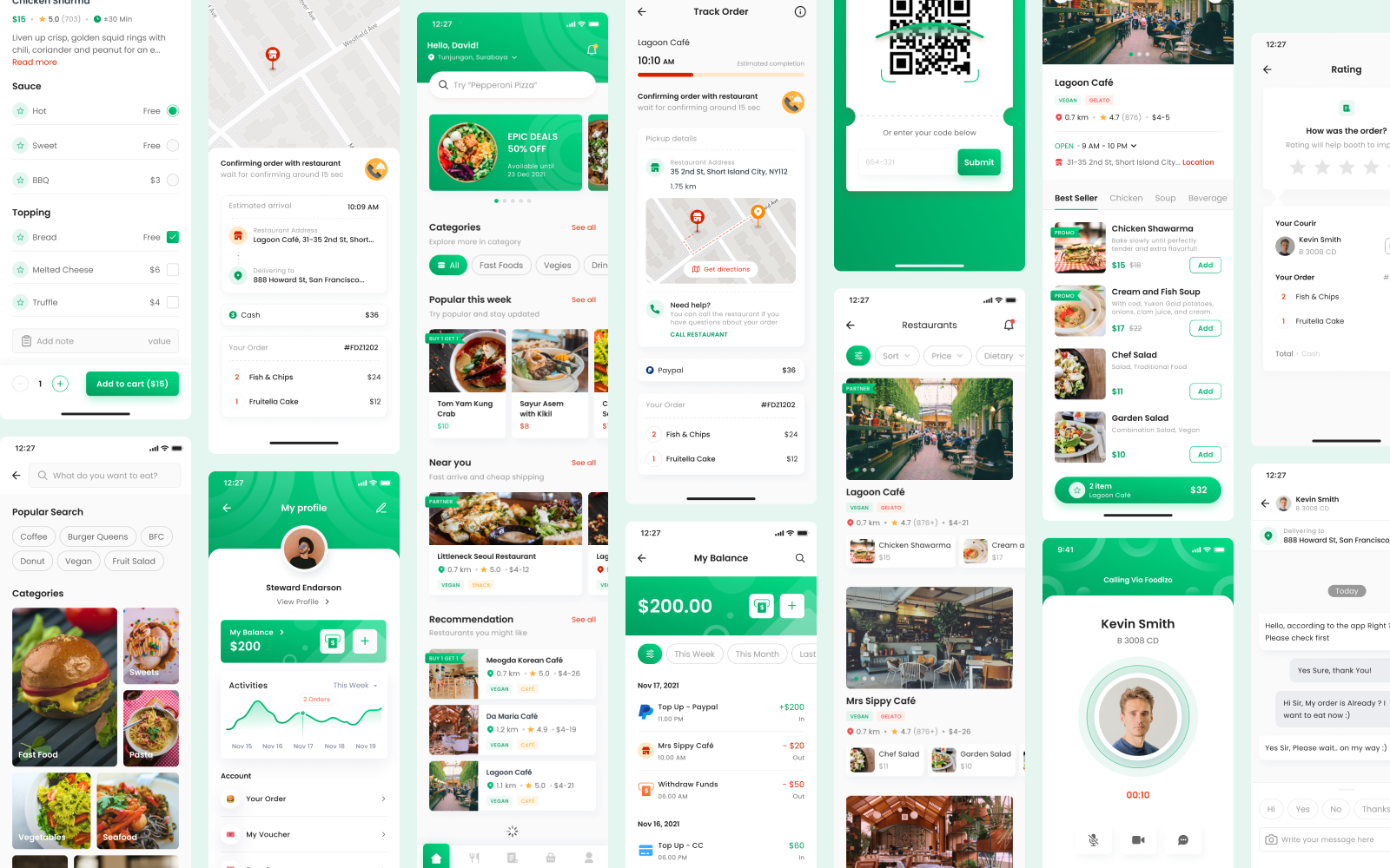 Foodi App - iOS Android ux ui designer by Tuyen Alice on Dribbble