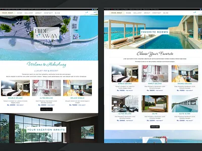 Resort Website design ui website