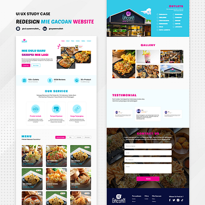 Mie Gacoan Restaurant - Food Landing [ branding food landing page restaurant ui website