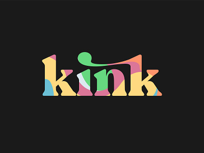 kink logo branding logo logo design natural vector vegan sauce wordmark