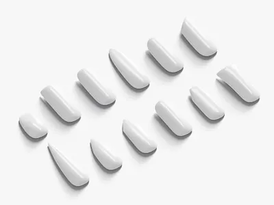 Nails Types Set 3D Model app branding design graphic design illustration logo typography ui ux vector