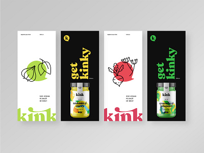 vertical posters brand identity branding kinky poster vector vegan sauce vertical visual communication