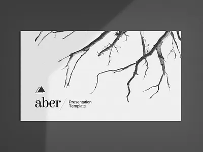 Aber Minimal PowerPoint Template #5 app branding design graphic design illustration logo typography ui ux vector