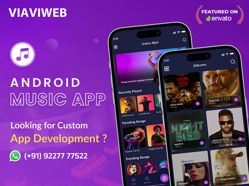 Android Music App designs, themes, templates and downloadable graphic ...