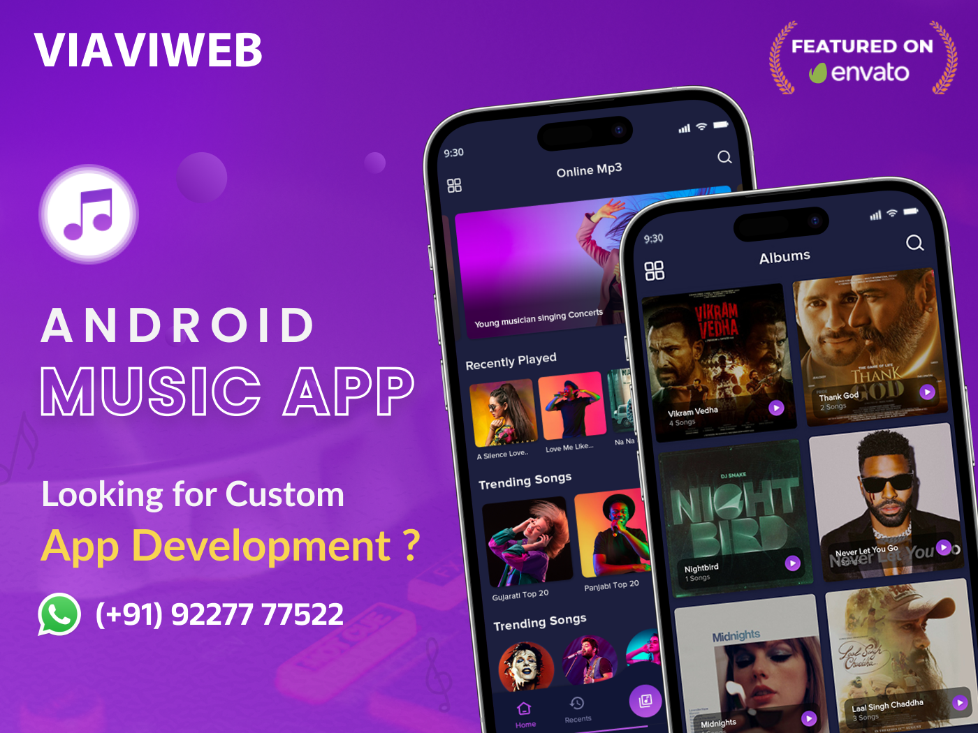 Example of Android Music App   Online Mp3 | Spotify