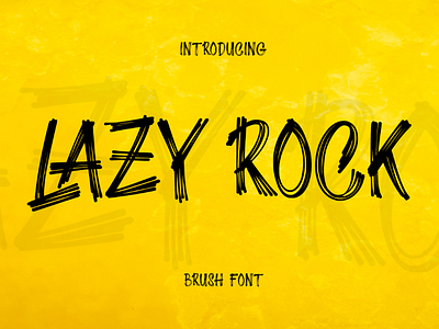 Lazy Rock Display Font beautiful