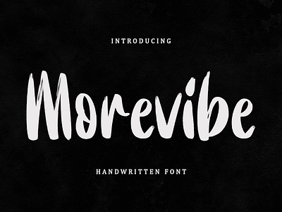 Morevibe Handwritten Font beautiful