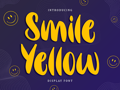 Smile Yellow Display Font uniquefont