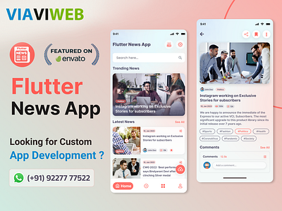 Flutter News App - Android & iOS with Admin Panel android news app androidnewsapp flutter news app flutterapp fluuternewsapp ios news app iosnewsapp news app source code newsapp