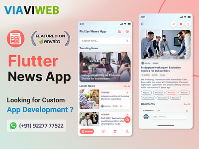 Flutter News App - Android & iOS with Admin Panel android news app androidnewsapp flutter news app flutterapp fluuternewsapp ios news app iosnewsapp news app source code newsapp