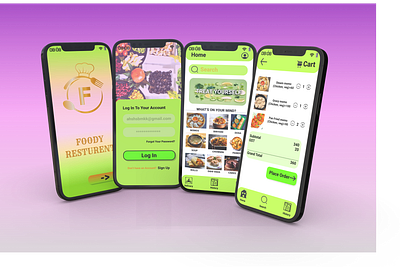 Food Delivery App 3d animation app branding dailyui design graphic design illustration logo motion graphics ui