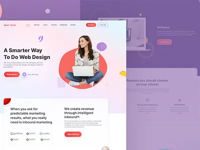 Agency Landing Page advise agency design figma illustration landing page ui ux
