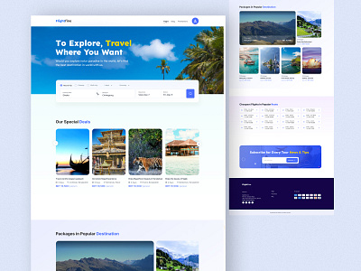 Tour & Travel Agency Landing Page agency design figma illustration landing page tour travel ui uiux ux