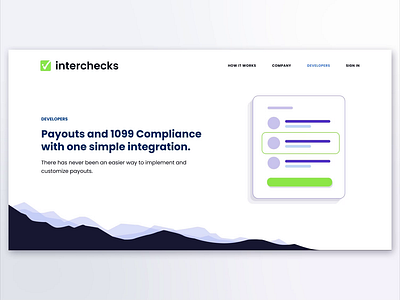 Interchecks web redesign UI animations animation graphic design illustration ui web