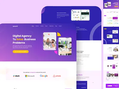 Agency Landing Page agency design figma graphic design illustration landing page ui ux