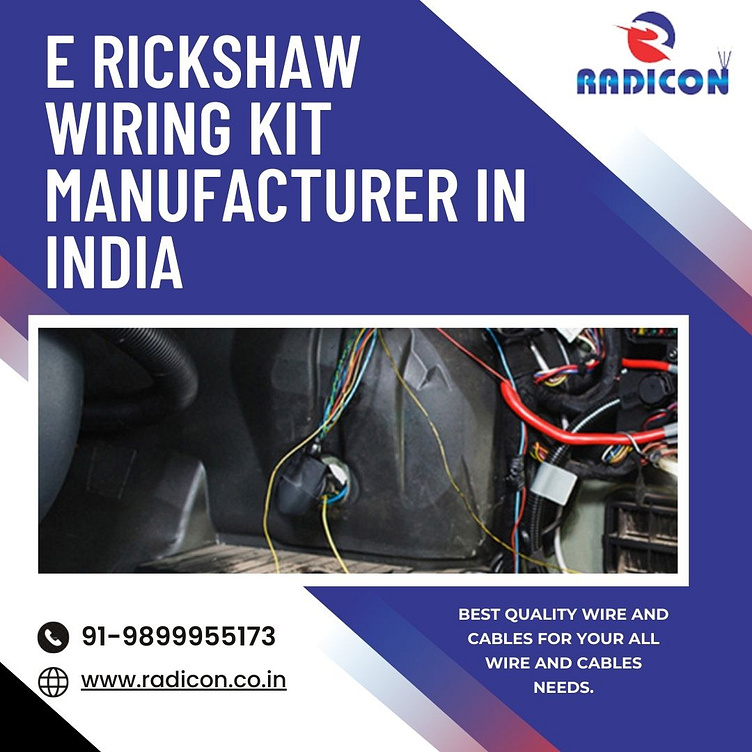 ERickshaw Wiring Kit Manufacturer in India by Radicon Wires on Dribbble