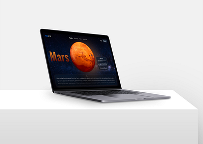 Planetary science website figma mars photoshop rocket space space study space tour ui user interface uxui web design
