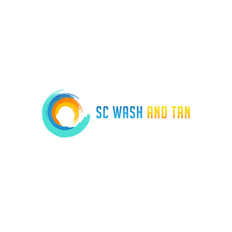 SC wash and tan logo by sai aditya on Dribbble