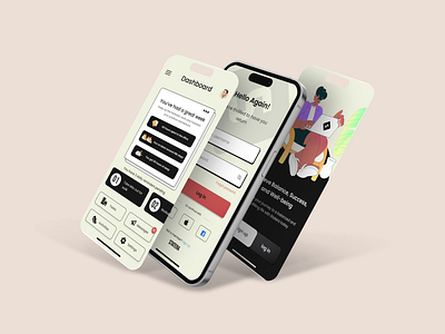 STRATERA - A Work-life balance app app design iphone ui