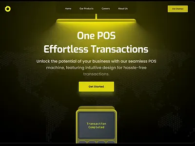 POS Landing Page animation branding design illustration landing page ui uiux