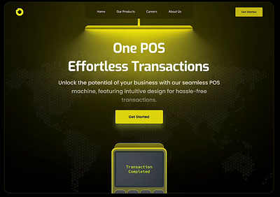 POS Landing Page animation branding design illustration landing page ui uiux