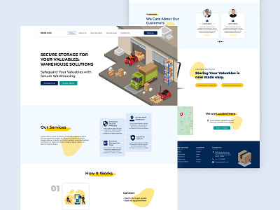 Storage Company Marketing Website Design adobe xd branding creativity design figma graphic design illustration logo marketing mockup ui ux vector website