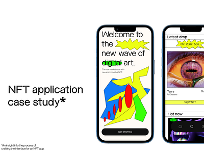 NFT Application Case Study app branding typography ui