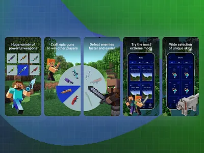 Minecraft app style app app store application design figma game graphic design icon illustration minecraft mobile preview ui ux