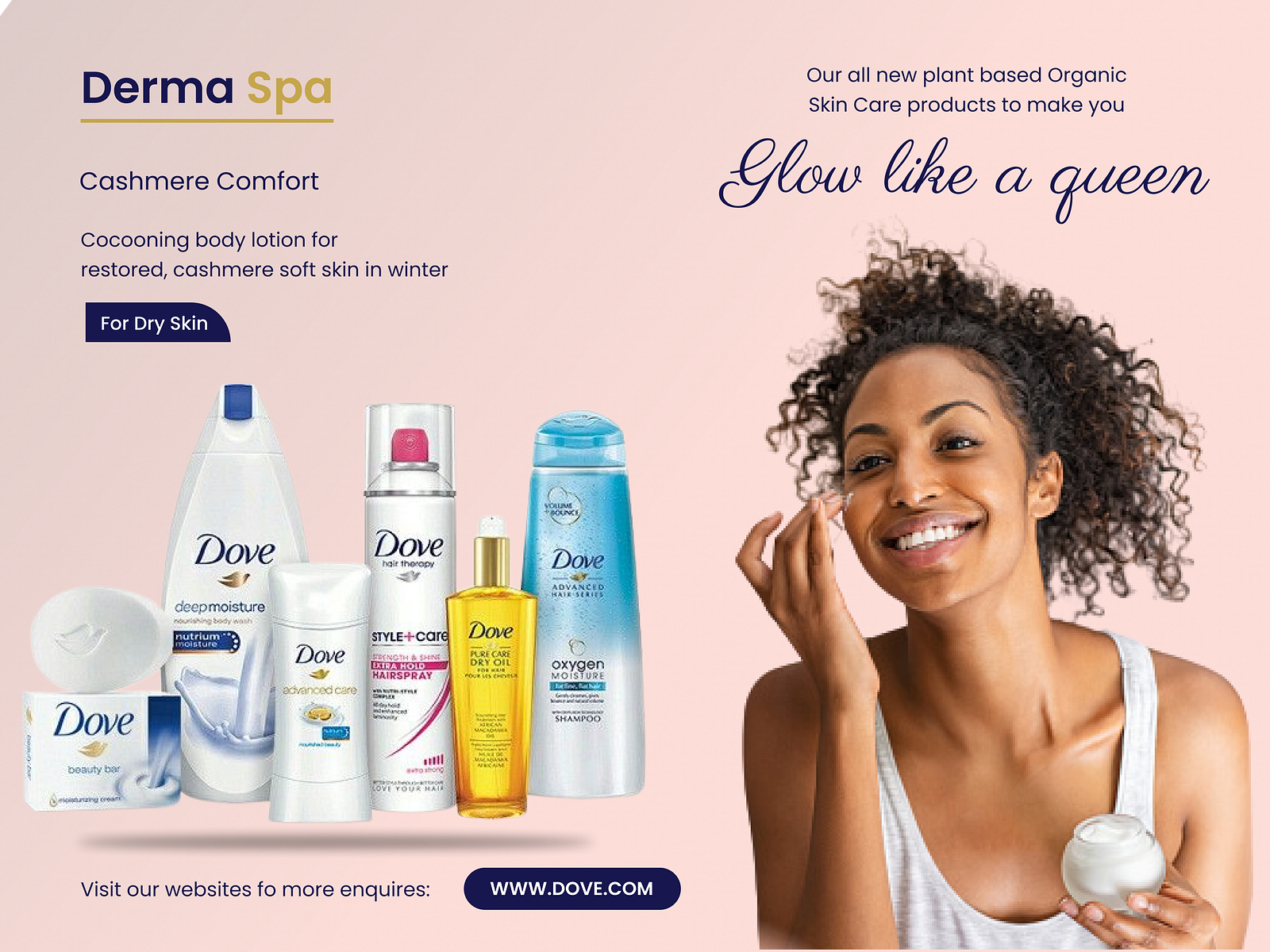 Derma Spa Poster Design by Santhish Mahiban on Dribbble