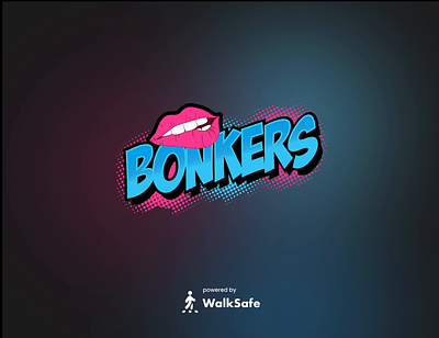 Bonkers Splash Animation 💫 animated splash animation bonkers branding color dating launch launch screen micro animations microanimations mobile ui neon splash ui design uiux