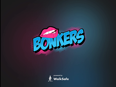 Bonkers Splash Animation 💫 animated splash animation bonkers branding color dating launch launch screen micro animations microanimations mobile ui neon splash ui design uiux