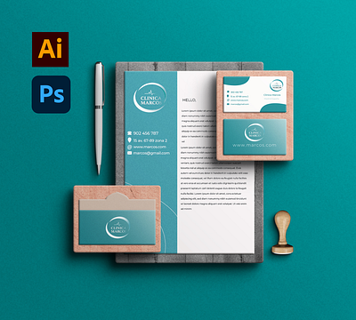 Stationery branding design graphic design