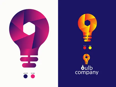 Bulb company logo. (Unused) app logo brand identity branding company logo creative logo design genuine logo graphic design icon logo illustration logo logos logotype minimalist logo modern logo ui unique logo