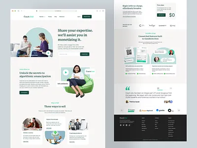 Course selling Education platform Landing page design for Coache coaches coaches platform coachingbusiness coachingcourses coachingwebsite course coursesellingplatform design education education platform for coaches educationplatform edupreneurs landing page landingpageui onepagelandingpage onepagelove onlinelearningplatform platform selling trainer
