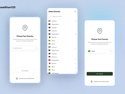 Select Your Country Mobile App UI/UX android app ui app design app designer clean ui country select page ui coupon ui ux minimal ui design mobile ui mobile ui ux design select country ui ui ui designer ui for mobile ui ux design ui ux inspiration uiux user experience user interface ux wonderful ui