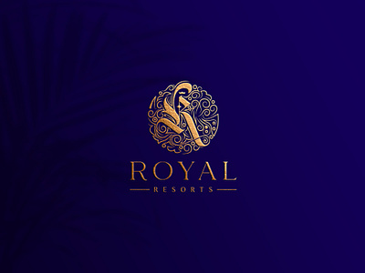 Royal Resorts brand brand identity branding design graphic design logo logo design lux luxury logo monogram ornamental r logo resort logo royal logo