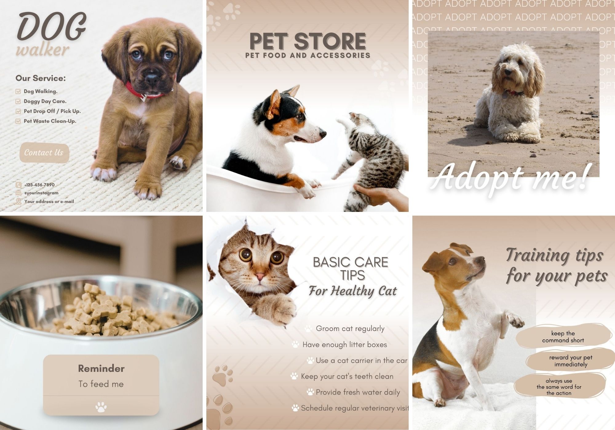 Pet Templates Canva Designs, Themes, Templates And Downloadable Graphic ...