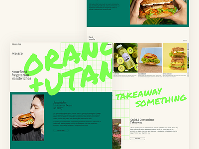 Vegetarian Bar Landing Page bar branding design food landing page restaurant typography ui web