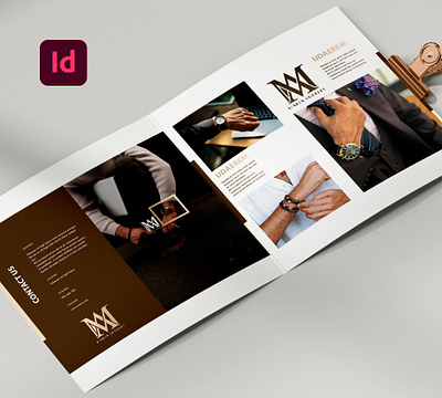 Brochure for watch brand branding design graphic design