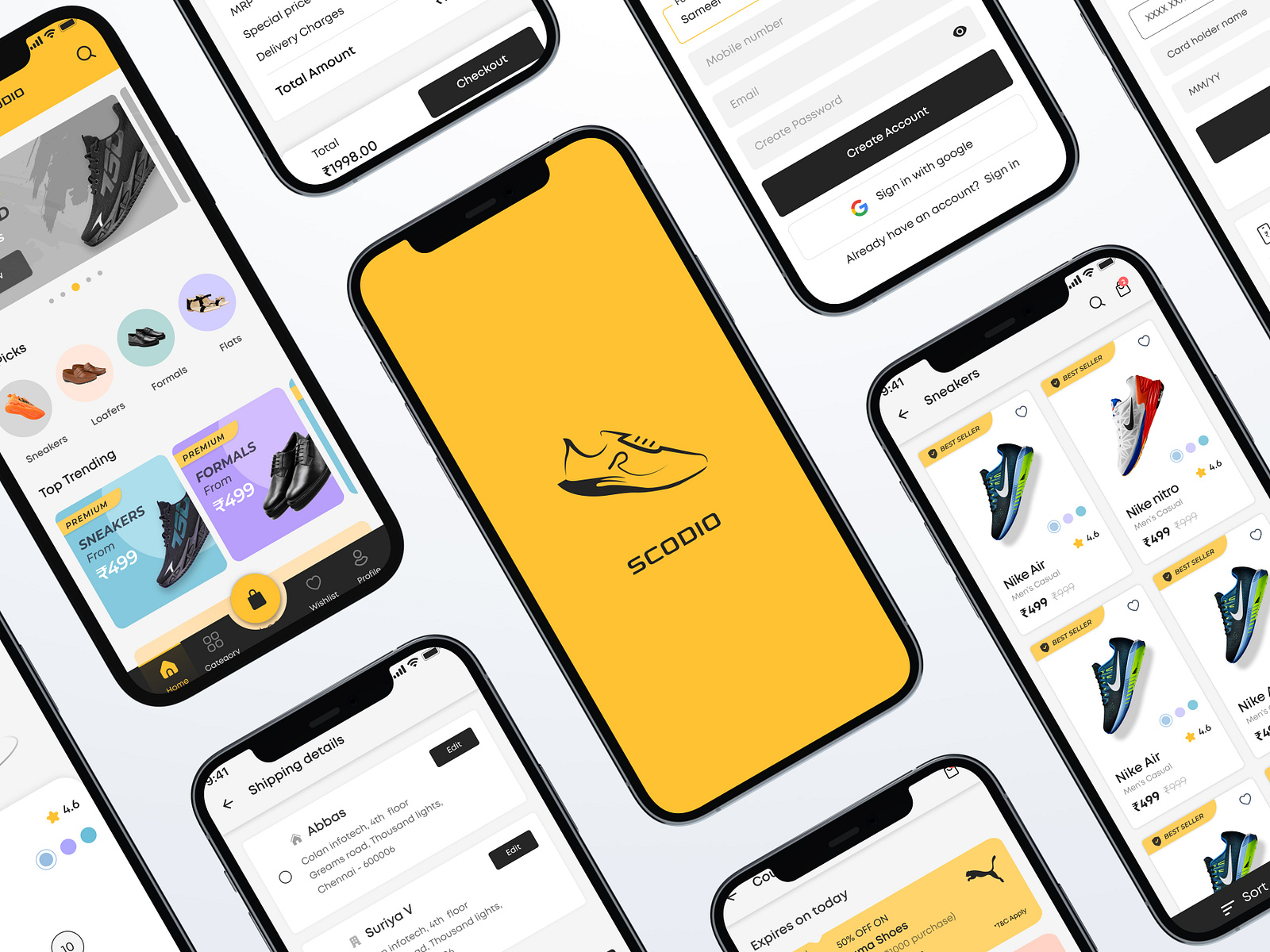 SCODIO Ecommerce App Concept design by Sajith Kumar on Dribbble