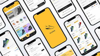 SCODIO Ecommerce App Concept design app app design application concept design design ecommerce figma shoes ui ux