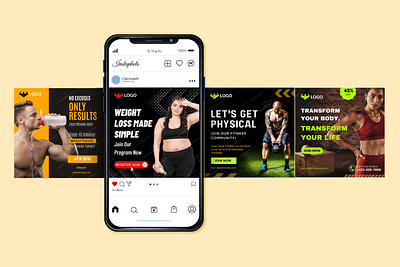 Transform Your Gym’s Social Media Presence with Poster Design Te workout