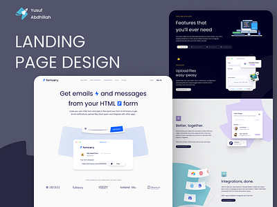 Formcarry - Web Design design landing page ui ui ux design