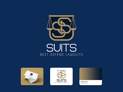 Suits Lawyer's | Logo Design & Business card branding business card design graphic design illustration logo typography
