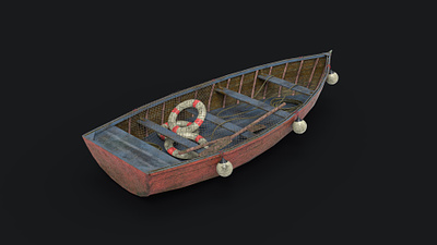 Fishing Boat 3d 3d art 3d model 3d modeling asset design keyshot maya product visualization