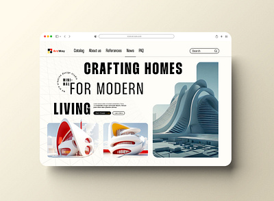 ArcWay Landind Page Design adobe art creative design figma graphic design landing page ui ux