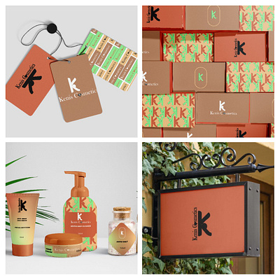 Branding and Logo design for a Kenis Cosmetics. branding design graphic design illustration logo typography