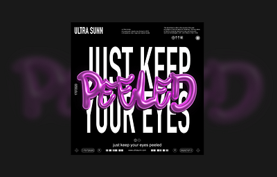 just keep your eyes peeled design graphic design illustration poster vector